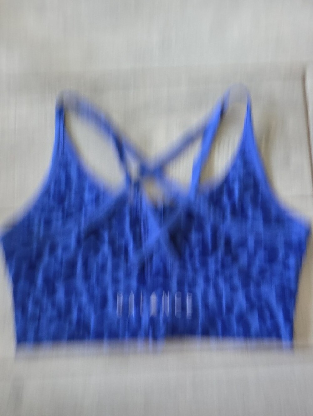 Balance/Vitality Athletica Blue Leopard Front-Zip Sports Bra - Picture 5 of 7